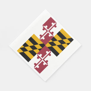 Maryland-Staats-Flagge Serviette