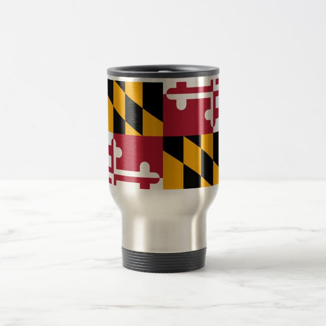 Maryland-Staats-Flaggen-Art-Dekor Reisebecher (Mittel)