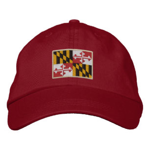 Maryland-Staats-Flaggen-Entwurf Bestickte Baseballkappe