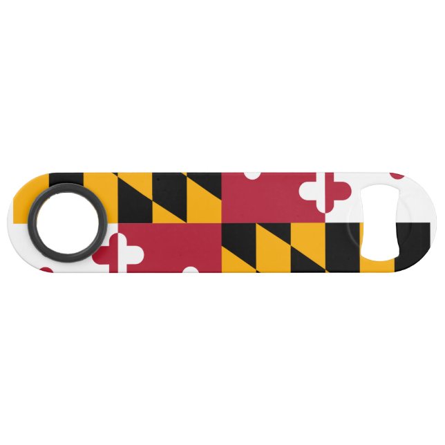 Maryland-Staats-Flaggen-Entwurf Speedflaschenöffner (Vorderseite (Horizontal))