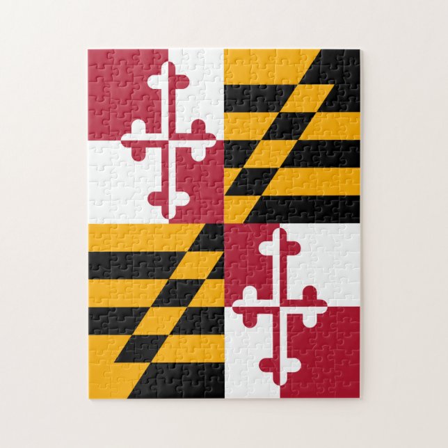 Maryland-Staats-Flaggen-Entwurfs-Akzent (Vertikal)