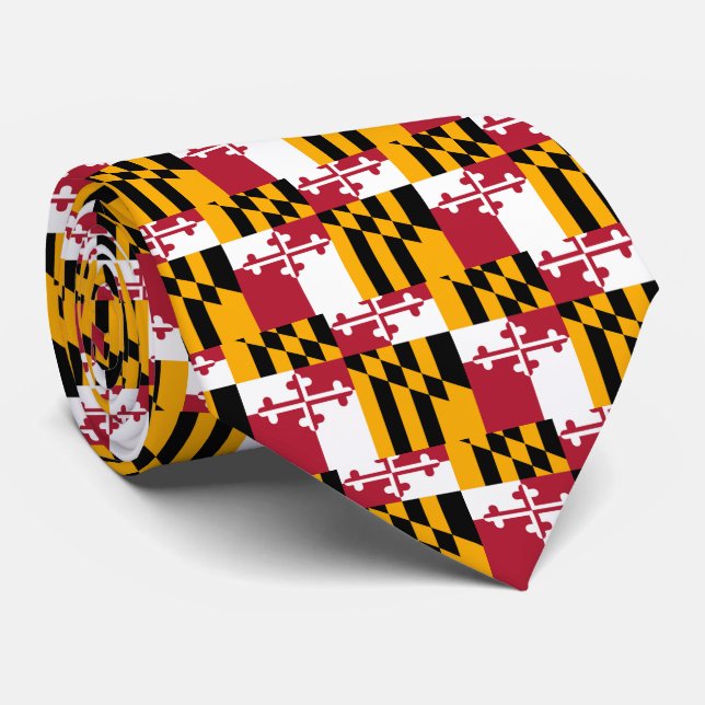 Maryland-Staats-Flaggen-stilvoller Dekor Krawatte (Gerollt)