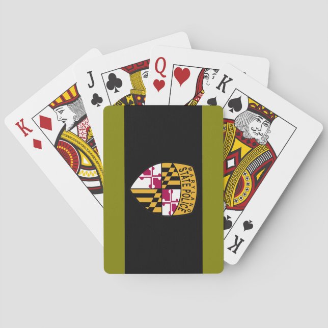 Maryland-Staats-Polizei-Spielkarten Spielkarten (Rückseite)