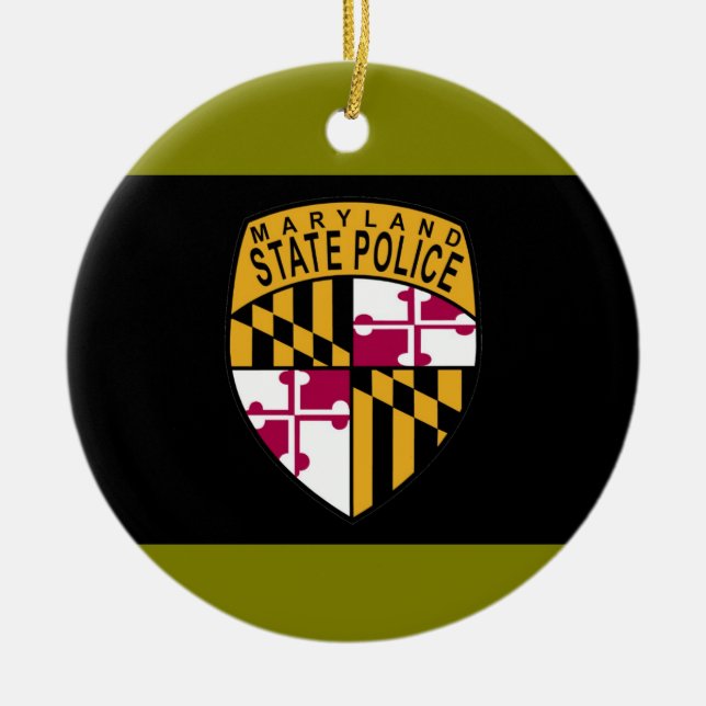 Maryland-Staats-Polizei verziert Keramik Ornament (Vorne)