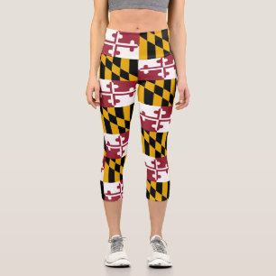 Maryland Staatsflagge Capri Leggings