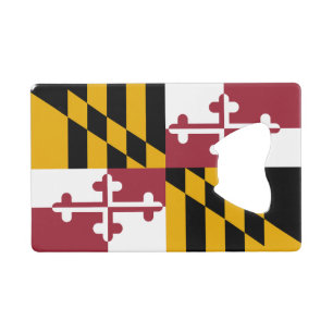 Maryland Staatsflagge Geldbeutel Flaschenöffner