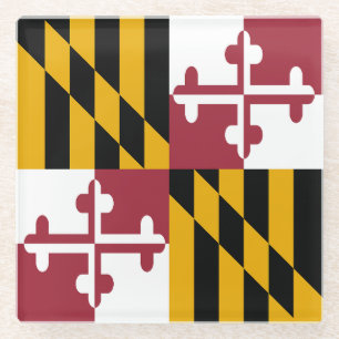 Maryland Staatsflagge Glasuntersetzer