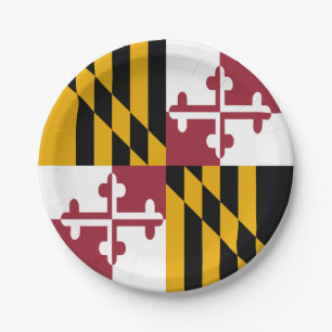 Maryland Staatsflagge Pappteller
