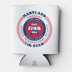 Maryland Staatsstolz Monogram Cooler Dosenkühler