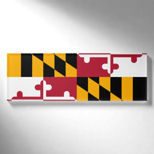 Maryland State Flag Colors Namenschild