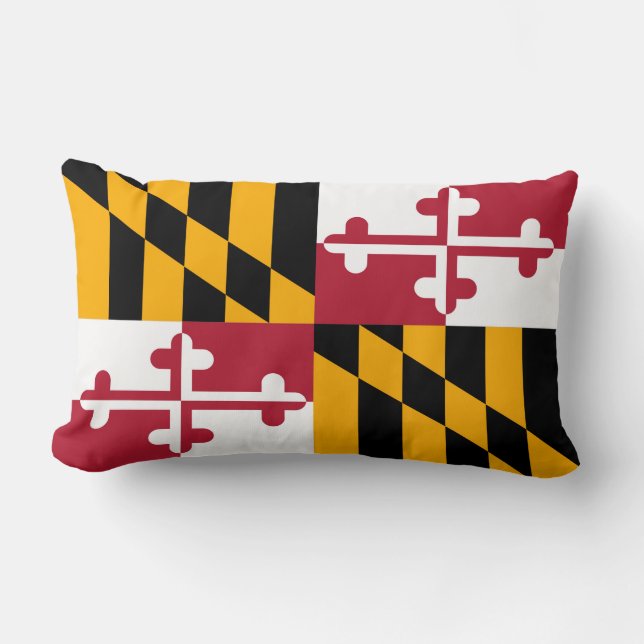 Maryland State Flag Colors Style Lendenkissen (Vorderseite)