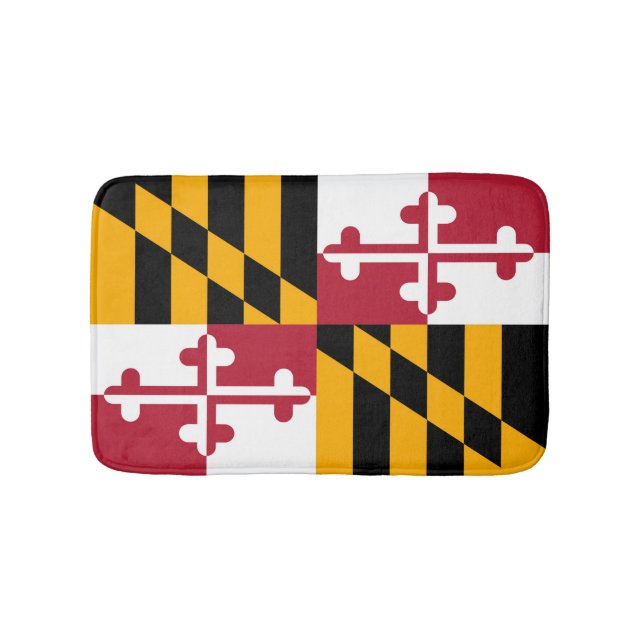 Maryland State Flag Custom Design Badematte (Vorderseite)