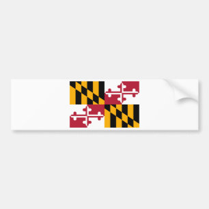 Maryland State Flag Design Autoaufkleber