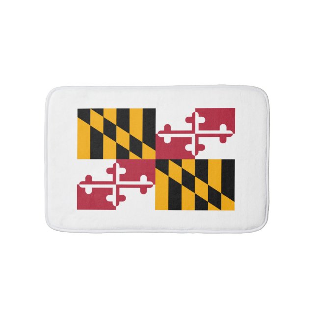 Maryland State Flag Design Badematte (Vorderseite)