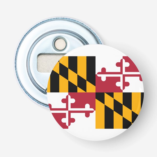 Maryland State Flag Design Flaschenöffner (Vorderseite)