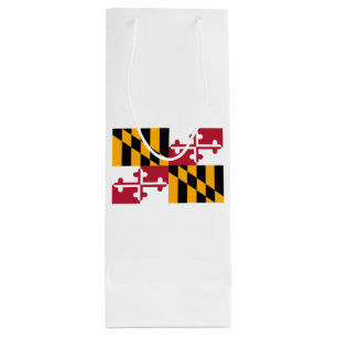 Maryland State Flag Design Geschenktüte Für Weinflaschen