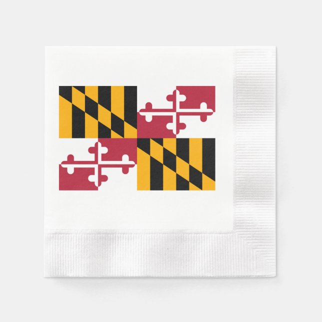 Maryland State Flag Design Serviette (Vorderseite)