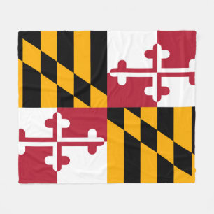 Maryland State Flag Festivals Design Fleecedecke