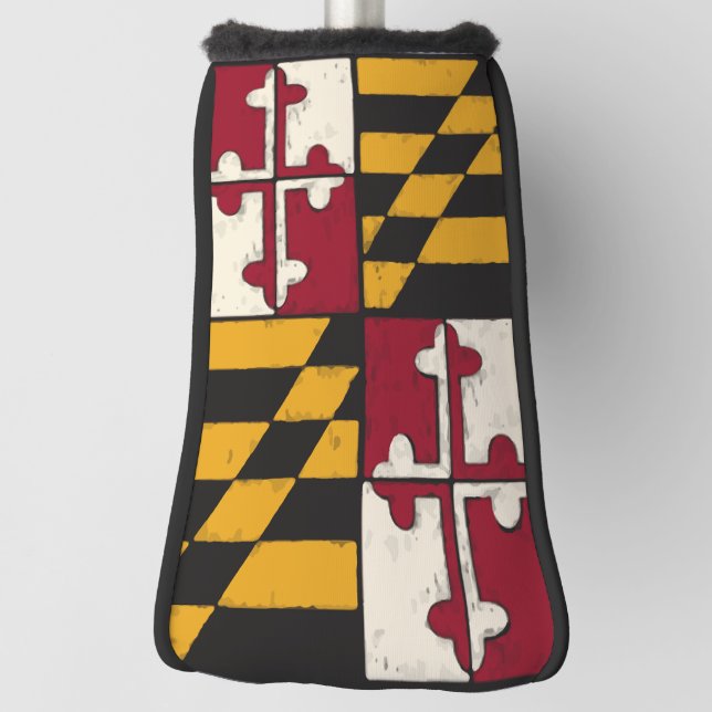 Maryland State Flag Golf Handgestrichen Design Golf Headcover (Rotieren 90)