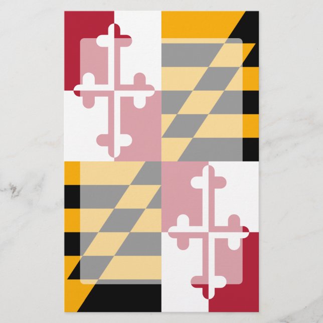 Maryland State Flag Graphic Briefpapier (Vorderseite)