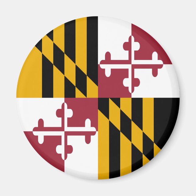 Maryland State Flag Magnet (Vorne)