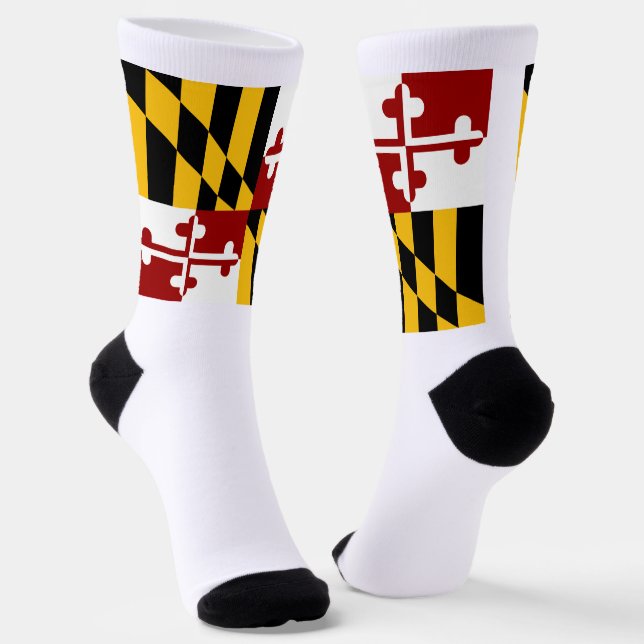 Maryland State flag Socken (Gewinkelt)