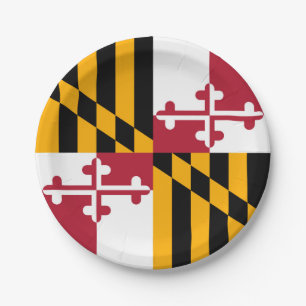 Maryland State Flag Stilvolle Dekoration Pappteller