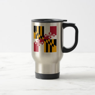 Maryland State Flag Stilvolles Display Reisebecher