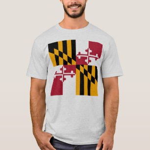 Maryland State Flag Stylish T-Shirt