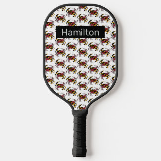 Maryland State Flag Swag Blue Crab Pickleball Schläger
