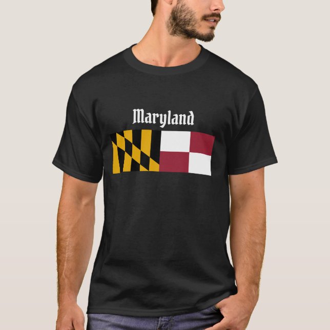 Maryland State Flag T - Shirt (Vorderseite)