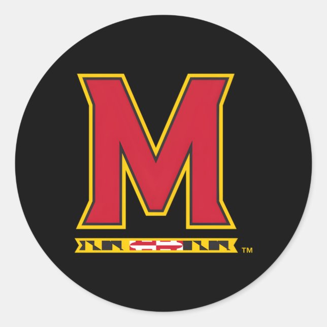 Maryland Terra Icon Runder Aufkleber (Vorderseite)