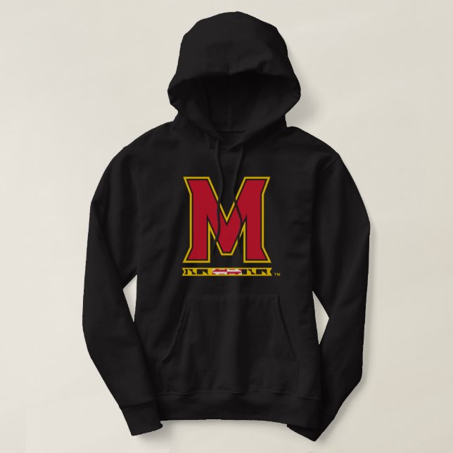 Maryland Terrapins Icon Offiziell lizenziertes Pul Hoodie (Design vorne)