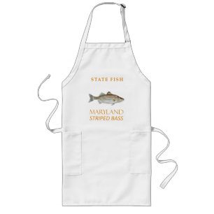 Maryland Territorium Fisch Streifenbarsch Lange Schürze
