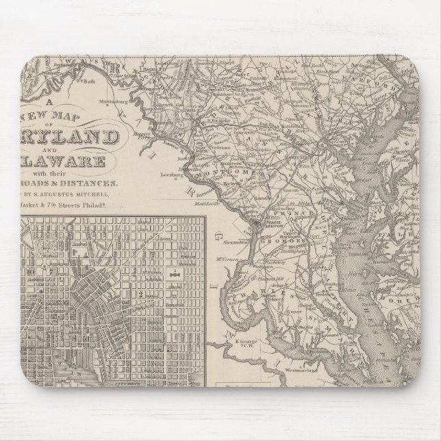 Maryland und Delaware Mousepad (Vorne)