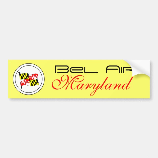 MARYLAND, VERSCHIEDEN. STADT AUTOAUFKLEBER (Vorne)