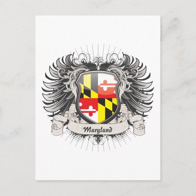 Maryland Wappen Postkarte (Vorderseite)