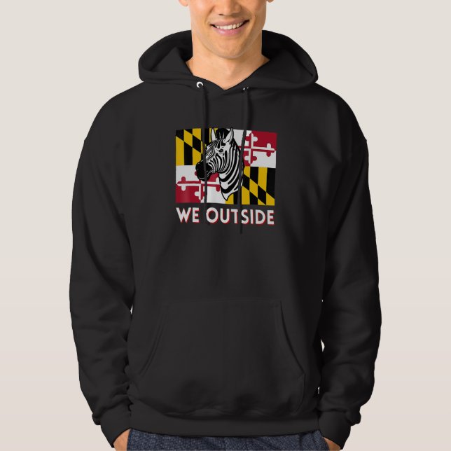 Maryland Zebra Dmv Zebra Pg Landkreis Zebra We Out Hoodie (Vorderseite)