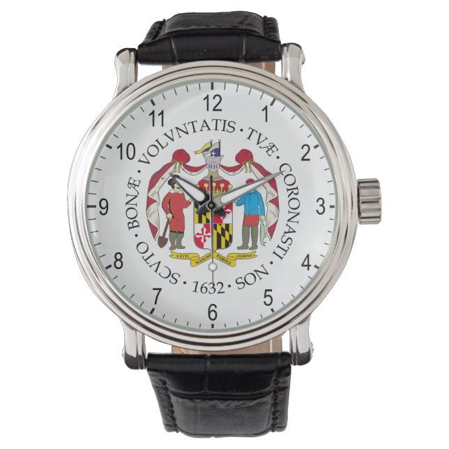 Maryland-Zeichen Armbanduhr (Vorderseite)