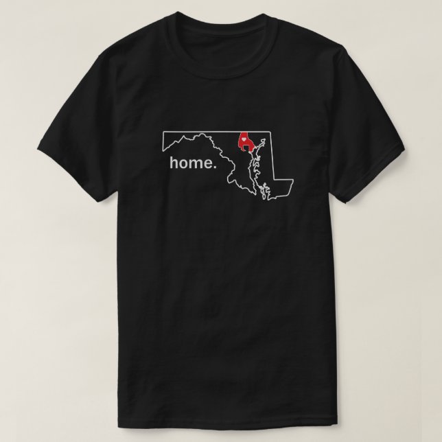 Maryland-Zuhause-Landkreis-Shirt - Baltimore Co. T-Shirt (Design vorne)