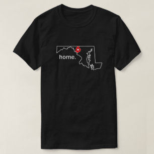 Maryland-Zuhause-Landkreis-T - Shirt - Frederick