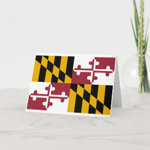 Marylander Flagge, Flagge von Maryland Karte