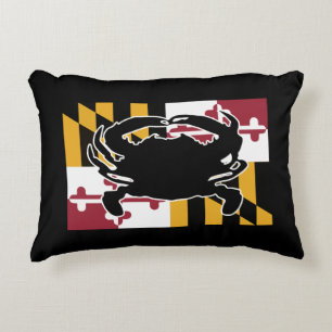 Marylandflaggen-/-krabbenkissen Dekokissen