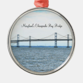 Maryland's Chesapeake Bay Bridge Ornament Aus Metall