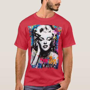 Marylin Monroe Grafitti Vinatge T-Shirt