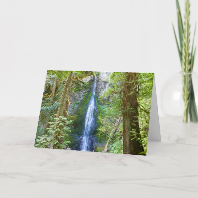 Marymere Falls I im Olympischen Nationalpark Karte (Vorderseite)