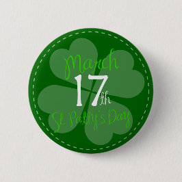 März 17. St. Patty's Day Celebration Button