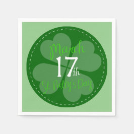 März 17. St. Patty's Day Celebration Serviette