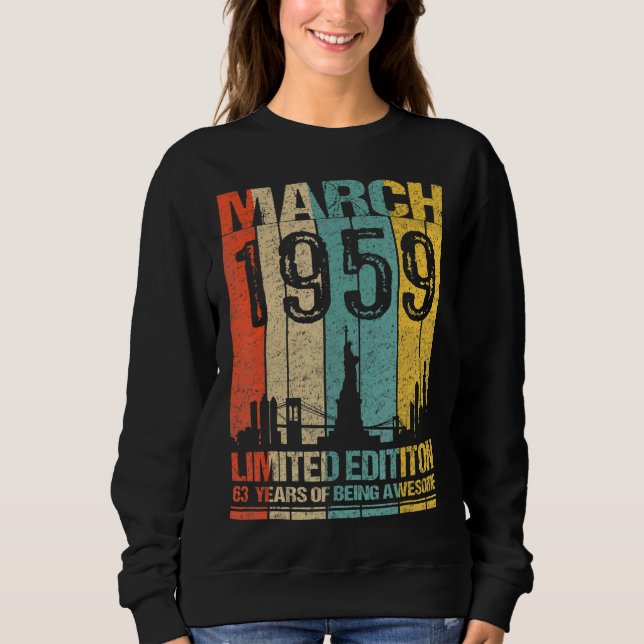 März 1959 63 Jahre Phantastisch Sweatshirt (Vorderseite)
