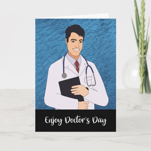März 30. Doctors Day Card mit Arzt Dankeskarte (Vorderseite)